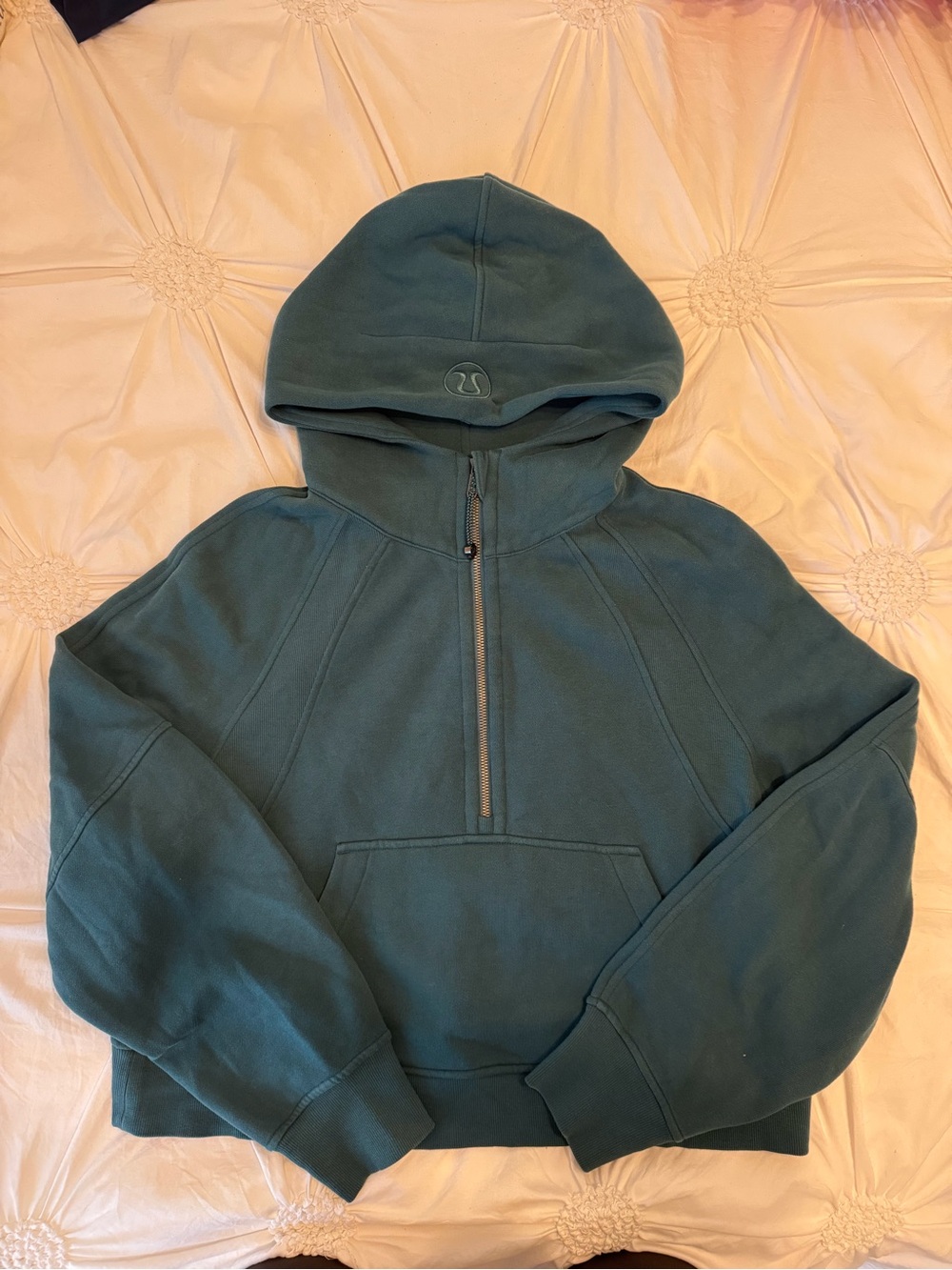 lululemon Scuba Teal Half-Zip Hoodie